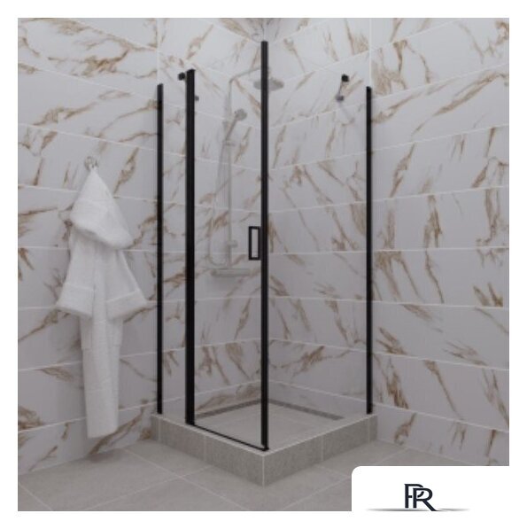 Душевой уголок Triton Йота-Блэк 90x90 (черный, с поддоном) - Изображение №3 — Интернет-магазин ПроЗаказ