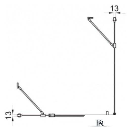 Душевой уголок Triton Йота-Блэк 90x90 (черный, с поддоном) - Изображение №7 — Интернет-магазин ПроЗаказ
