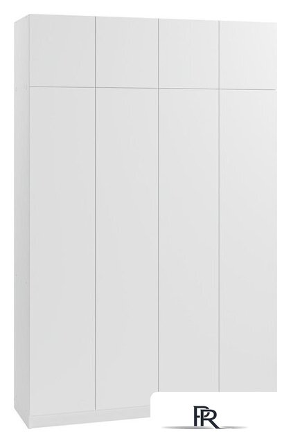 Шкаф распашной Soma Lord Lite 4-х створчатый 160x240 (белый) - Изображение №1 — Интернет-магазин ПроЗаказ