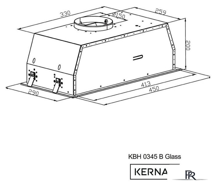 Кухонная вытяжка Kernau KBH 0345 B Glass - Изображение №5 — Интернет-магазин ПроЗаказ