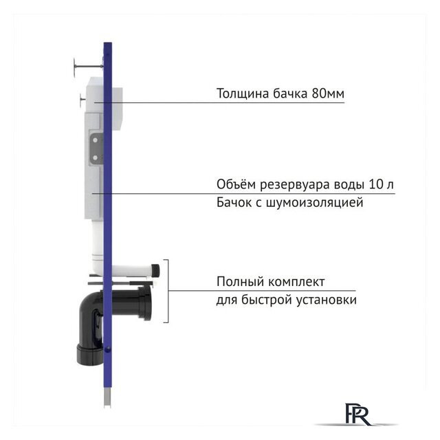 Унитаз подвесной Berges Wasserhaus Ego XL Rimless + Toma Slim SO + Novum525 + L3 043203 - Изображение №4 — Интернет-магазин ПроЗаказ