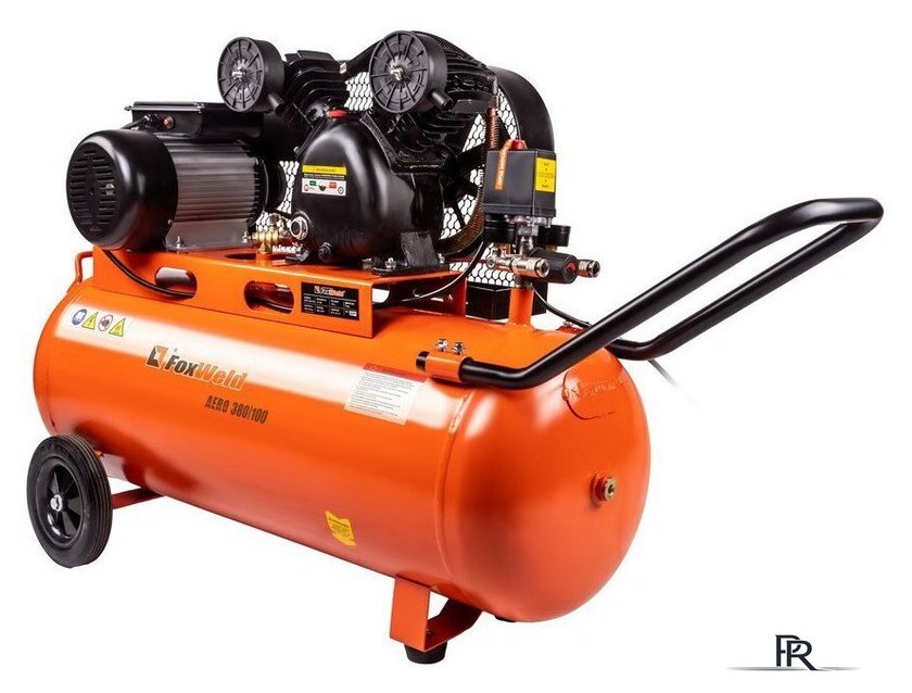 Компрессор FoxWeld Aero 380/100 5962 - Изображение №1 — Интернет-магазин ПроЗаказ