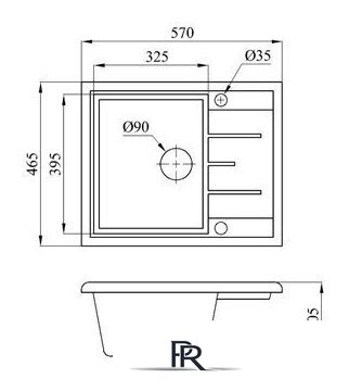 Кухонная мойка БелЭворс Mila L (белый, без сифона) - Изображение №2 — Интернет-магазин ПроЗаказ