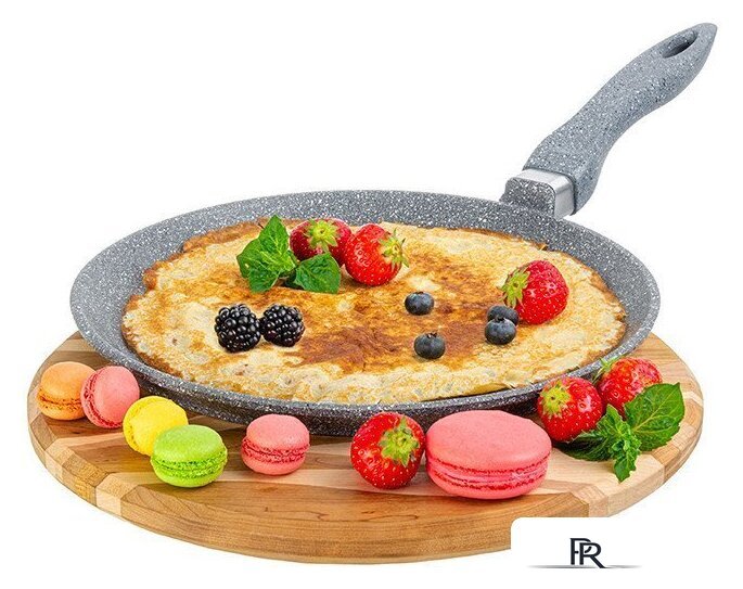 Блинная сковорода Elan Gallery Гармония вкуса 120570 (серый мрамор) - Изображение №5 — Интернет-магазин ПроЗаказ