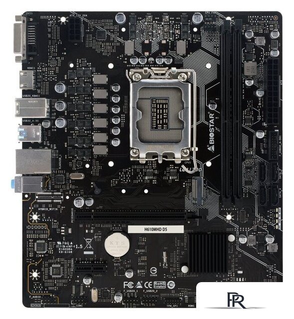 Материнская плата BIOSTAR H610MHD D5 Ver. 6.3 - Изображение №1 — Интернет-магазин ПроЗаказ