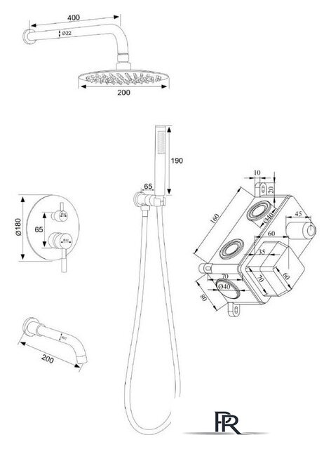 Душевая система  РМС SUS129BL-1S - Изображение №4 — Интернет-магазин ПроЗаказ