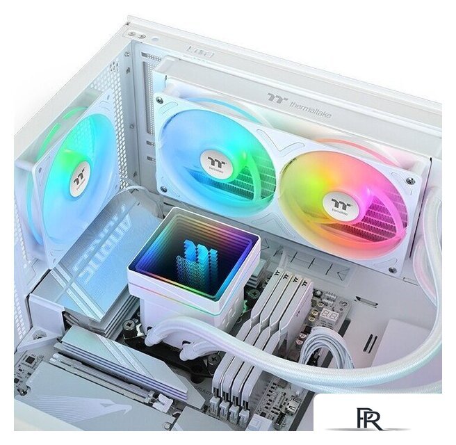 Система жидкостного охлаждения для процессора Thermaltake TH240 V3 ARGB Sync Snow Edition CL-W467-PL12SW-A - Изображение №5 — Интернет-магазин ПроЗаказ