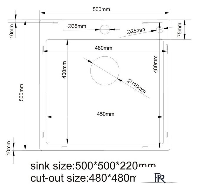 Кухонная мойка Stellar S5050NB-S1 (нано черный) - Изображение №8 — Интернет-магазин ПроЗаказ