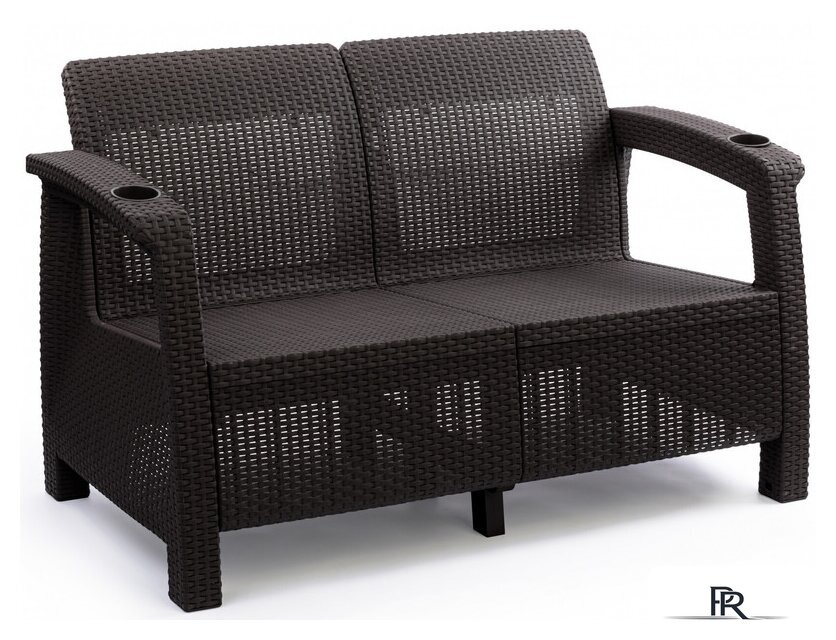 Садовый диван Альтернатива Ротанг-плюс М8837 (мокко) - Изображение №1 — Интернет-магазин ПроЗаказ