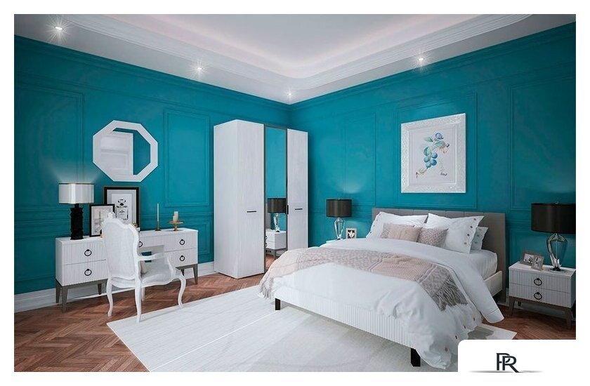 Кровать Ангстрем Хилтон спальня ХТ-800.26 исп.21 (Д1, белый премиум) - Изображение №4 — Интернет-магазин ПроЗаказ