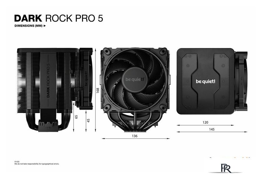 Кулер для процессора be quiet! Dark Rock Pro 5 BK036 - Изображение №3 — Интернет-магазин ПроЗаказ