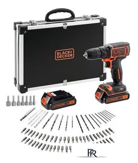 Дрель-шуруповерт Black & Decker BDCDC18BAFC (с 2-мя АКБ, кейс) - Изображение №1 — Интернет-магазин ПроЗаказ
