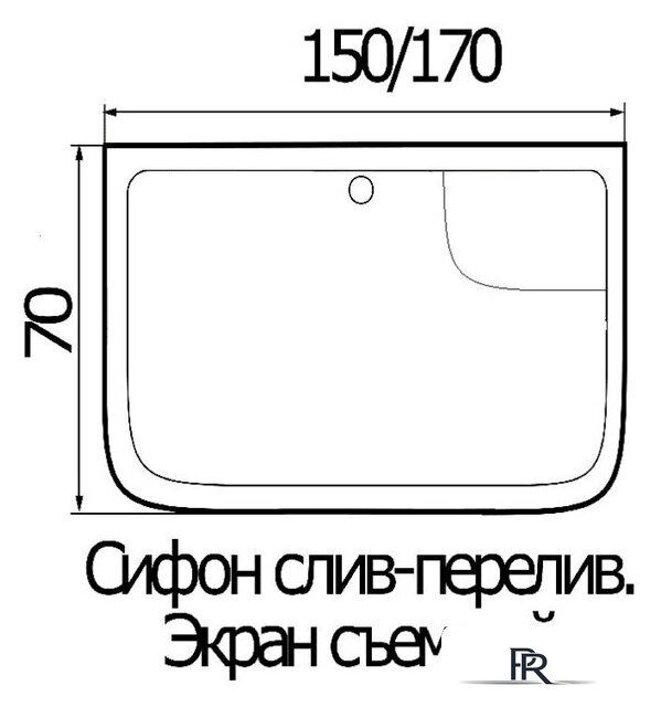 Ванна Wemor 170/70/55 S - Изображение №2 — Интернет-магазин ПроЗаказ