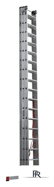 Лестница-стремянка Новая высота NV 523 трёхсекционная индустриальная 3x17 ступеней - Изображение №3 — Интернет-магазин ПроЗаказ