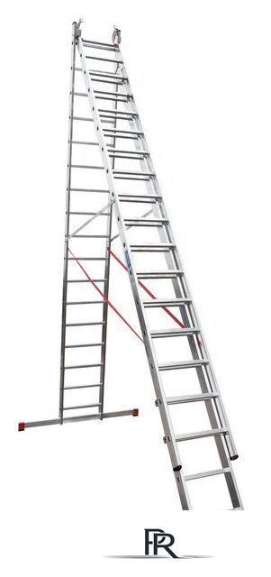 Лестница-стремянка Новая высота NV 523 трёхсекционная индустриальная 3x17 ступеней - Изображение №5 — Интернет-магазин ПроЗаказ