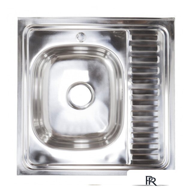 Кухонная мойка AKS Накладная 60x60 левая (полированная) - Изображение №1 — Интернет-магазин ПроЗаказ