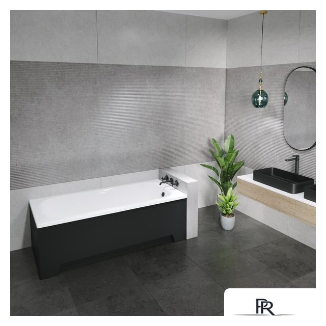 Ванна Lauter Sophia 160 21205160 (с ножками, черным подголовником и черным лиц.экраном) - Изображение №18 — Интернет-магазин ПроЗаказ