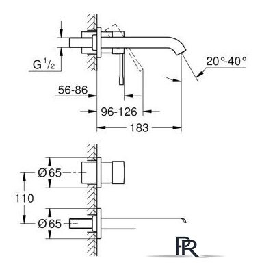 Смеситель Grohe Essence New 19408DL1+23571000 (теплый закат, матовый) - Изображение №2 — Интернет-магазин ПроЗаказ