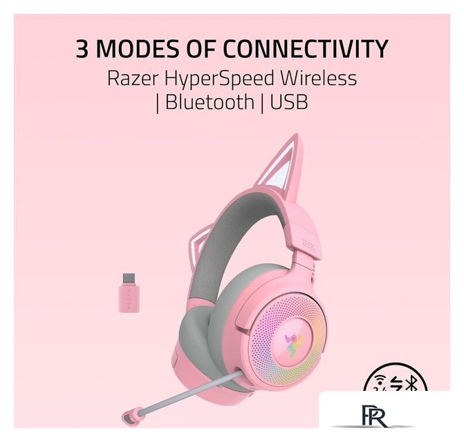 Наушники Razer Kraken Kitty V3 Pro (розовый) - Изображение №10 — Интернет-магазин ПроЗаказ