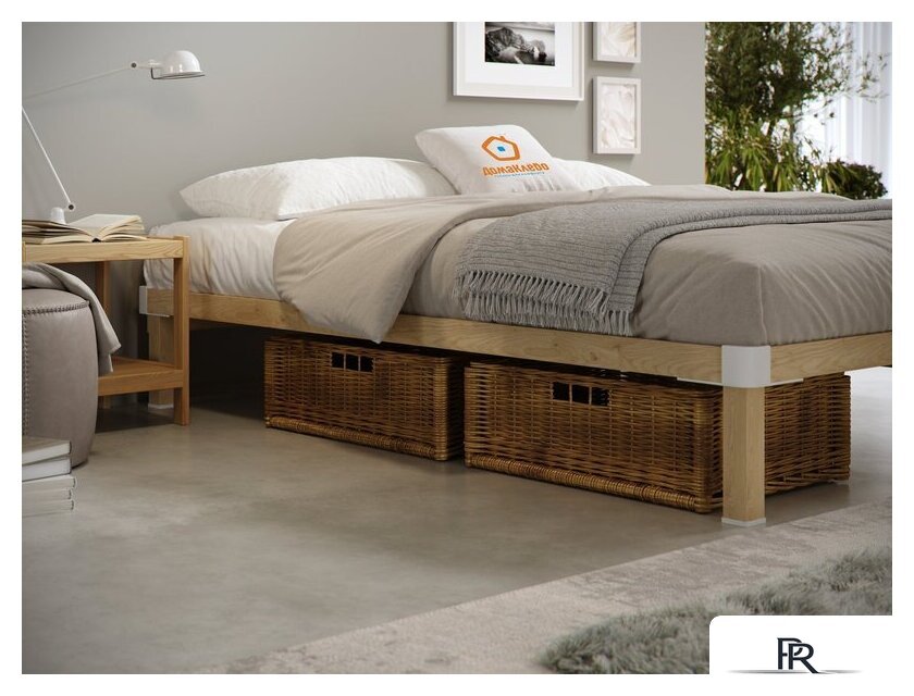 Кровать Домаклево Канапе 2 140x200 (береза/натуральный) - Изображение №5 — Интернет-магазин ПроЗаказ