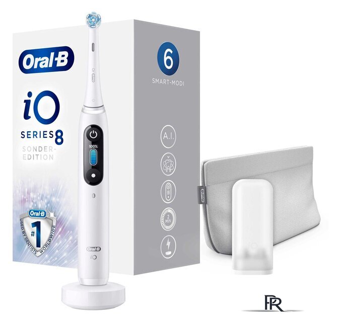 Электрическая зубная щетка Oral-B iO 8 White Alabaster Sonder Edition - Изображение №1 — Интернет-магазин ПроЗаказ