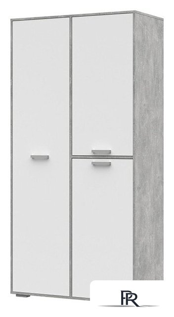 Шкаф распашной Стендмебель Денвер ШК 01 (белый/ателье светлое) - Изображение №1 — Интернет-магазин ПроЗаказ