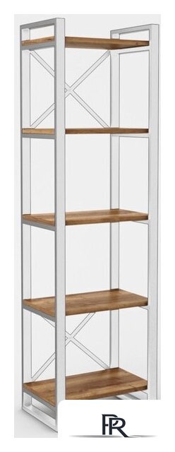 Стеллаж Hype Mebel Стандарт 80x200 (белый/дуб галифакс олово) - Изображение №1 — Интернет-магазин ПроЗаказ
