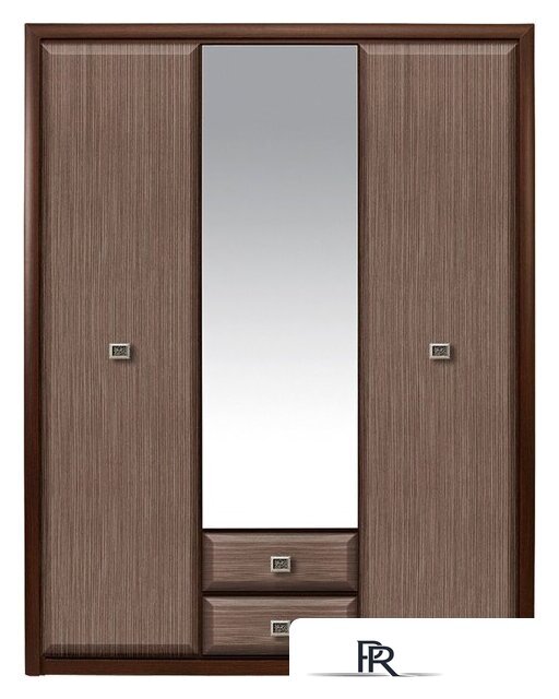 Шкаф распашной Black Red White Коен SZF3D2S (венге магия/штрокс) - Изображение №1 — Интернет-магазин ПроЗаказ