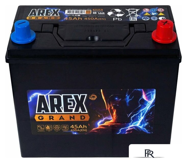 Автомобильный аккумулятор AREX Grand Asia R+ (45 А·ч) - Изображение №2 — Интернет-магазин ПроЗаказ