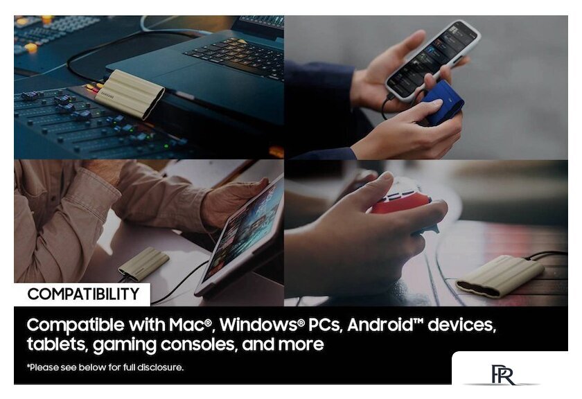 Внешний накопитель Samsung T7 Shield 1TB (синий) - Изображение №7 — Интернет-магазин ПроЗаказ