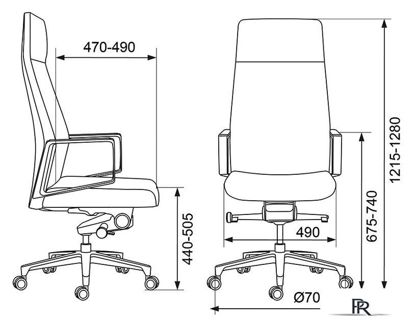 Офисное кресло Бюрократ _JONS (черный) - Изображение №5 — Интернет-магазин ПроЗаказ