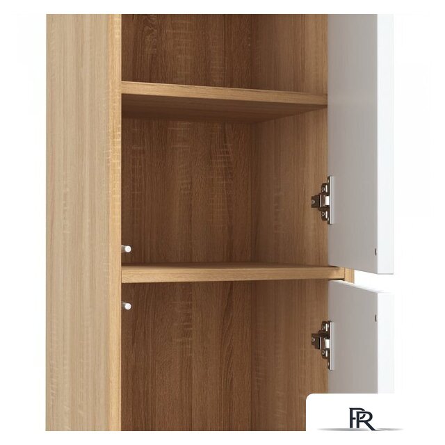  Onika Шкаф-полупенал Дайлер 35 403568 (белый/дуб сонома) - Изображение №4 — Интернет-магазин ПроЗаказ