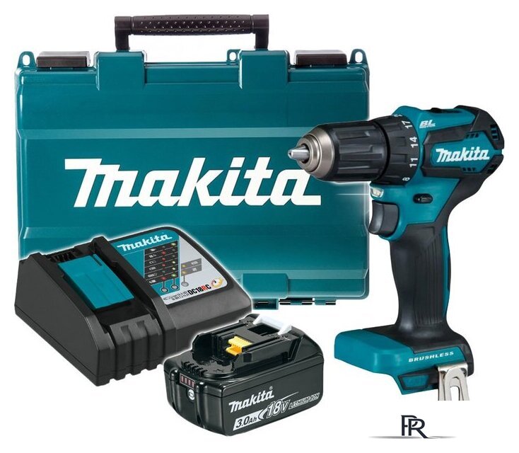 Дрель-шуруповерт Makita DDF485RF (с 1-м АКБ, кейс) - Изображение №1 — Интернет-магазин ПроЗаказ