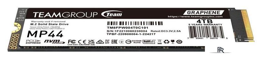 SSD Team MP44 4TB TM8FPW004T0C101 - Изображение №2 — Интернет-магазин ПроЗаказ