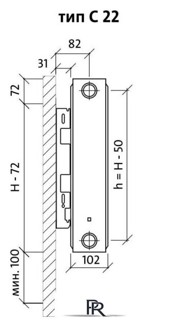 Стальной панельный радиатор Royal Thermo Compact C22-300-900 (Bianco Traffico) - Изображение №2 — Интернет-магазин ПроЗаказ