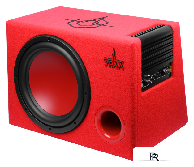 Корпусной активный сабвуфер Урал АС-У12А (красный) - Изображение №1 — Интернет-магазин ПроЗаказ