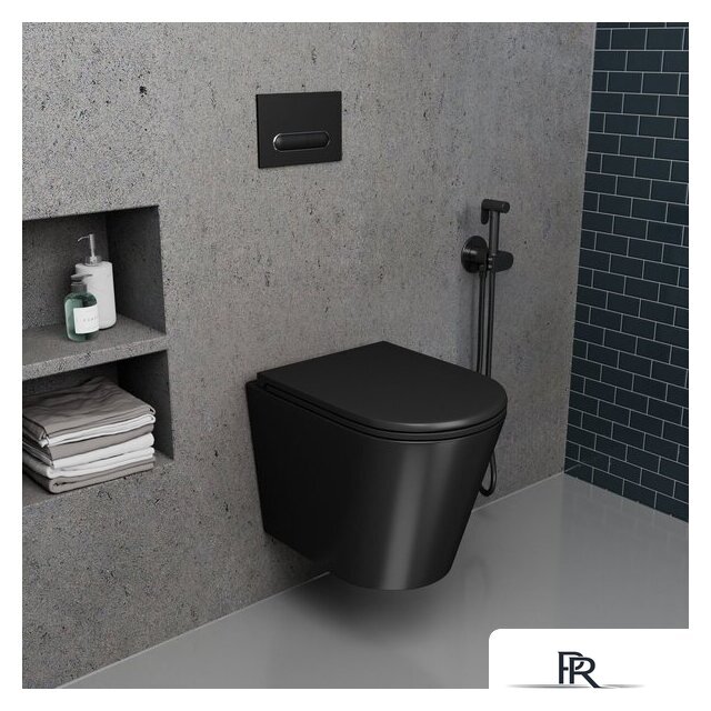 Унитаз подвесной D&K Venice DT1026025 (черный, сиденье микролифт) - Изображение №11 — Интернет-магазин ПроЗаказ