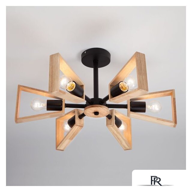 Люстра средней высоты Евросвет Klark 70056/6 (черный) - Изображение №1 — Интернет-магазин ПроЗаказ