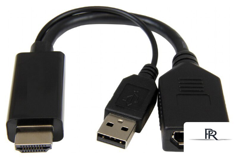Кабель Cablexpert A-HDMIM-DPF-01 HDMI - DisplayPort (0.1 м, черный) - Изображение №1 — Интернет-магазин ПроЗаказ