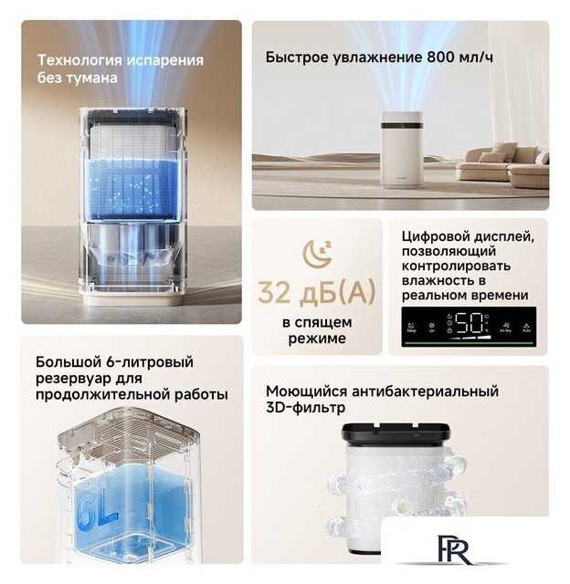 Увлажнитель воздуха Dreame H40 Essential - Изображение №7 — Интернет-магазин ПроЗаказ