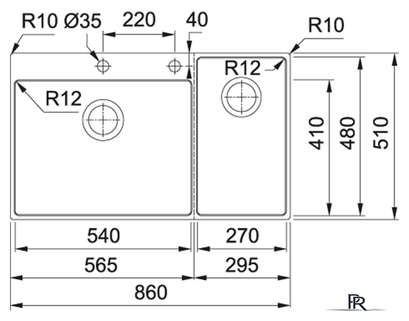 Кухонная мойка Franke Box Center BWX 220-54-27 TL 127.0538.259 - Изображение №4 — Интернет-магазин ПроЗаказ