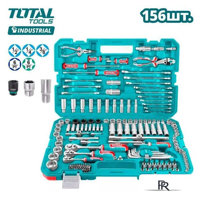 Универсальный набор инструментов Total THKTHP21566 (156 предметов) - Изображение №1 — Интернет-магазин ПроЗаказ