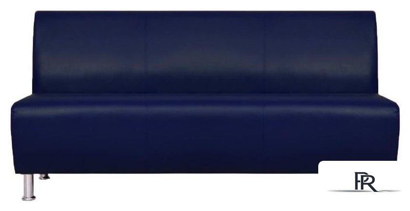 Диван Brioli Руди трехместный (экокожа, L18 синий) - Изображение №1 — Интернет-магазин ПроЗаказ