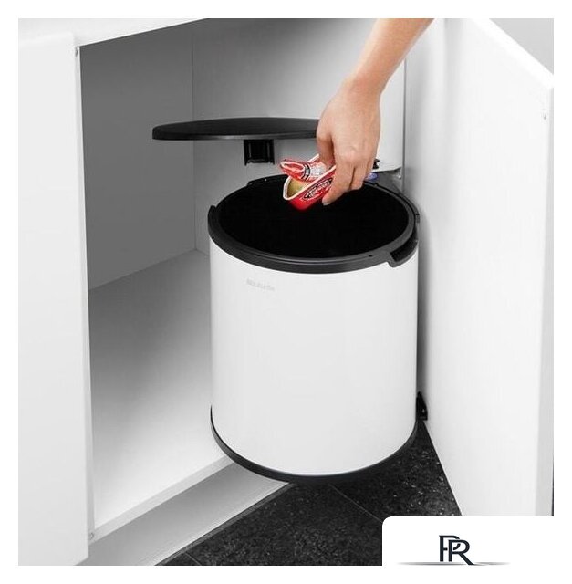 Мусорное ведро Brabantia Built in Bin 15 л (белый) - Изображение №7 — Интернет-магазин ПроЗаказ
