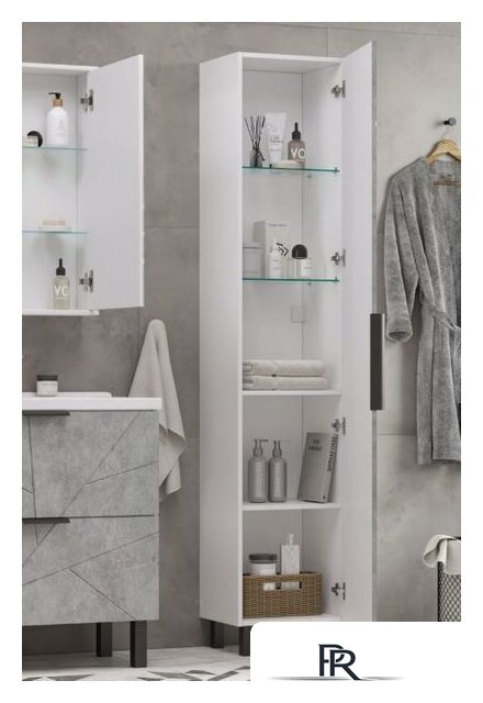  Volna Шкаф-пенал Twing 40 бетон - Изображение №3 — Интернет-магазин ПроЗаказ