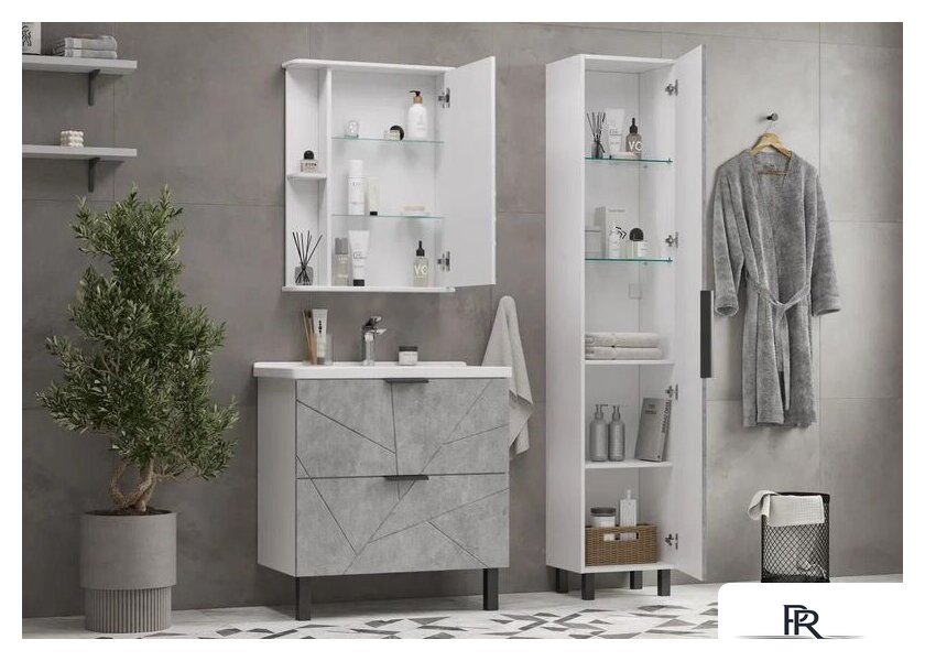  Volna Шкаф-пенал Twing 40 бетон - Изображение №6 — Интернет-магазин ПроЗаказ