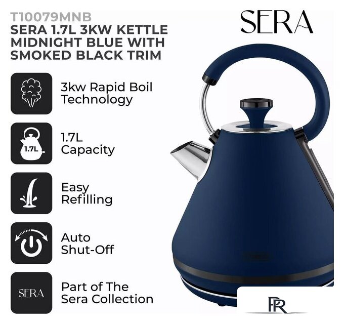 Электрический чайник Tower Sera T10079MNB - Изображение №3 — Интернет-магазин ПроЗаказ