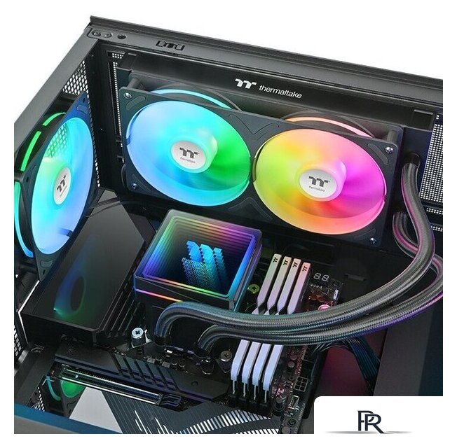Система жидкостного охлаждения для процессора Thermaltake TH240 V3 ARGB Sync CL-W465-PL12SW-A - Изображение №5 — Интернет-магазин ПроЗаказ