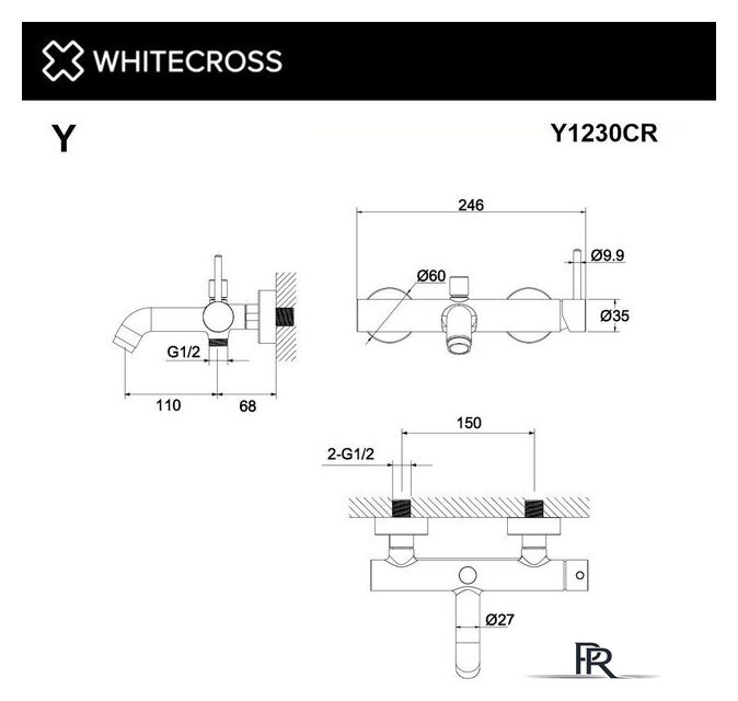 Смеситель Whitecross Y Y1230NIB (брашированный никель) - Изображение №3 — Интернет-магазин ПроЗаказ