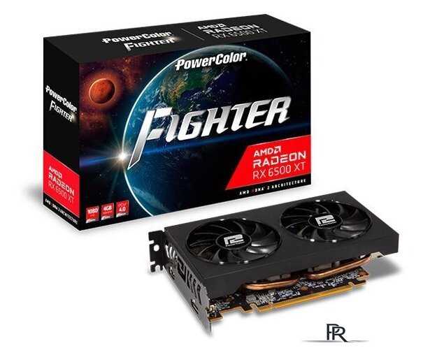 Видеокарта PowerColor Fighter Radeon RX 6500 XT 4GB GDDR6 AXRX 6500 XT 4GBD6-DH/OC - Изображение №2 — Интернет-магазин ПроЗаказ